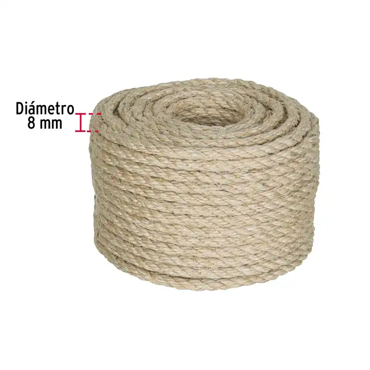 Master with 12 units of 8 mm x 30 m natural sisal rope, FIERO