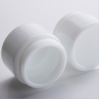 Pot en céramique blanc pur de luxe 30g 50g 100g / Pot cosmétique pour crème, lotion, sérum ou huile de soin