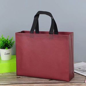 Bolsa de Compras Personalizada de China, Impermeable, Recubierta, Roja, de Tela No Tejida, con Asa de Algodón, Cierre de Cremallera, Reutilizable, con Diseño de Dibujos Animados y Logotipo Personalizado - Product Image 3