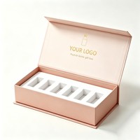Boîte en papier personnalisée de luxe pour peptides, boîte cadeau magnétique à rabat avec insert en mousse EVA, emballage pour flacons de petites bouteilles de poudre