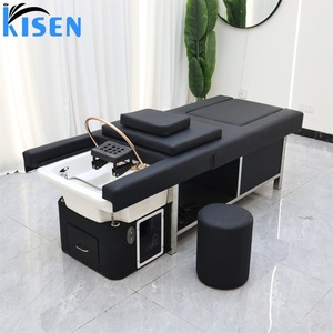 Kisen 2026 Ergonomic Shampoo Bed Professional Head Spa Foot <b>Bath</b> Durable Europe Style Hair Wash Massage <b>Table</b> Adjustable Bed - Product Image 6
