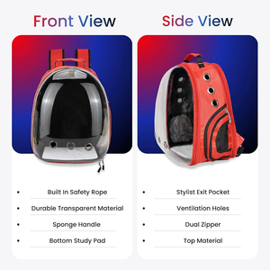 Sac à dos pour chat Astro Lite, capsule spatiale transparente, sac de transport pour animaux de compagnie pour chats et petits chiens, respirant et ventilé pour les voyages - Product Image 4