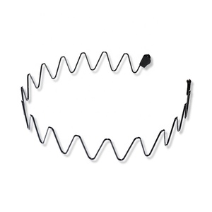 Geep — bandeau ondulé de couleur noire pour hommes, pour un usage quotidien, le printemps, le sport, le Yoga, en métal, antidérapant - Product Image 3