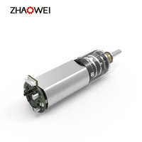 Zhaowei 16mm Micro Gear Motor Boîte de vitesses en plastique planétaire 12v Brushless Dc Moteur à engrenages électrique pour carte de commande de diamant osseux