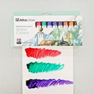 Nuovo Prodotto: Set di Colori ad Acquerello in Tubetti di Alluminio Personalizzati, 12 Colori, Vendita Diretta del Produttore - Product Image 1