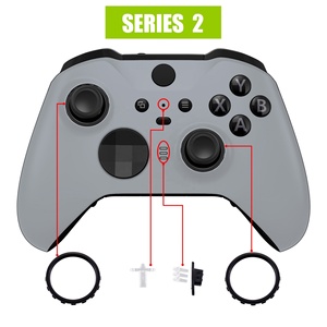 EXtremeRate Nueva Carcasa Frontal Gris Hope y Anillos Decorativos de Repuesto para el Control Xbox Elite Serie 2 - Product Image 4