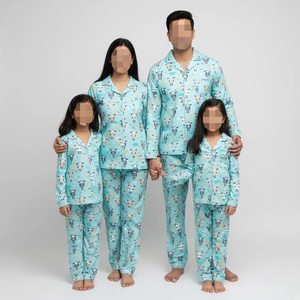 Ensembles de pyjamas à carreaux assortis pour toute la famille 2026 Oeko Manufacturer Support – Vêtements de nuit mère-fille-<span class=keywords><strong>fils</strong></span> – Tenues maman et moi - Product Image 1