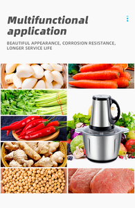 2L 3L Food Vegetable Meat Multifunctional Kitchen Home Stainless Steel <b>Mini</b> Mincer <b>Grinders</b> Home Kitchen Food <b>Grinders</b> Cheap Sta - Product Image 5