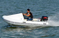 Nouveau yacht sportif, jet ski haute vitesse, 12 pieds, 2 personnes, coque en fibre de verre en V profond, Hypalon, PVC gonflable de 1,2 mm, Zodiac Rib léger