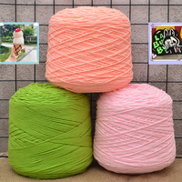 1000 Gam 1Kg 8ply Nhà Sản Xuất Bán Buôn Tự Làm Tay Đan Ống Tufting Gun Crochet Len Fancy Chải Kỹ 100% Sợi Bông Sữa