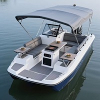 Bateau de loisirs aquatiques, bateau électrique de barbecue pour parc panoramique, bateau de réception pour fêtes et affaires avec auvent, bateau de plaisance