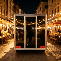 Chariot mobile en tôle galvanisée certifié CE (Emballage) allemand pour la vente de hot-dogs et de bonbons