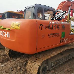 Excavatrice d'occasion Hitachi EX120, marque japonaise d'origine, 12 tonnes, sur chenilles en caoutchouc, taille moyenne, modèle 2022, godet de 0,6 m, moteur Yanmar - Product Image 6