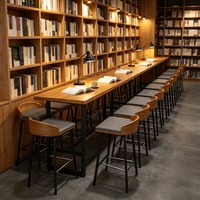 Meubles commerciaux personnalisés, tables et chaises pour hôtel, café, banquette intérieure pour café, ensemble de chaises et de tables en bois pour restaurant