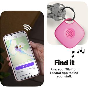 Life360 Tile Tracker, aplicación de seguimiento en tiempo real para llaves, bolsos, localizador de teléfonos, compatible con Android e iOS - Product Image 4