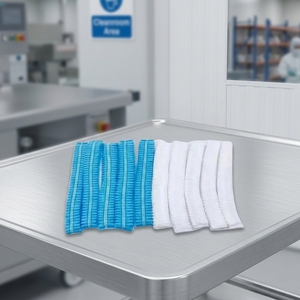 Meilleures ventes : Bonnet <span class=keywords><strong>jetable</strong></span> à rayures, élastique, en non-tissé, pour le personnel de cuisine - Product Image 5