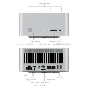 GTR9 Pro Ai <span class=keywords><strong>Mini</strong></span> <span class=keywords><strong>PC</strong></span> AMD <span class=keywords><strong>Ryzen</strong></span> Ai Max + 395 LPDDR5X 128GB 8000MT/S 2TB SSD 140W อัลตร้า10GbE แลน WiFi7สแกนลายนิ้วมือ - Product Image 6