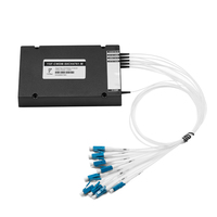 Émetteurs-récepteurs à fibre optique CWDM 8 canaux 1470nm-1610nm, port SFP, connecteur LC, utilisation en centre de données, emballage en boîte ABS