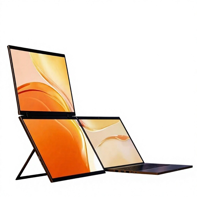 15.6 Inch IPS Full HD LED Backlit 60Hz Portable Monitor Ultra-Thin Foldable Large Dual-Screen Laptop External Expansion Screen