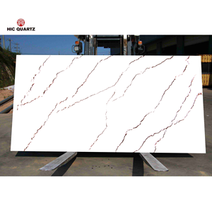 Yala, diseño moderno, Panel de piedra de cuarzo Artificial marrón, textura marrón roja sobre fondo blanco para encimeras de cocina, paredes de Hotel - Product Image 1