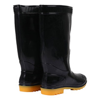 Chaussures de pêche en plastique PVC, semelle oxford de couleur noire, bottes de lavage de voiture, bottes de pluie imperméables pour jardin agricole