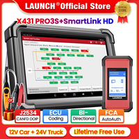Nuevo Lanzamiento - LAUNCH X431 PRO3S+ SmartLink HD Herramienta de Diagnóstico Completo para Autos de 12V y Camiones de 24V, Escáner OBD OBD2 Automotriz de 10.1 Pulgadas