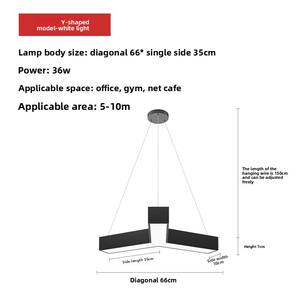 Decoraciones <span class=keywords><strong>de</strong></span> oficina modernas, gran oferta, colgante LED y accesorios <span class=keywords><strong>de</strong></span> iluminación lineales, lámpara empotrada <span class=keywords><strong>de</strong></span> tamaño medio montada en superficie - Product Image 2
