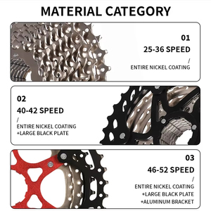 <span class=keywords><strong>Cassette</strong></span> de vélo BUCKLOS <span class=keywords><strong>8</strong></span>/9/10/<span class=keywords><strong>11</strong></span>/12/13 <span class=keywords><strong>vitesses</strong></span>, roue libre <span class=keywords><strong>11</strong></span>-25T/28T/32T/34T/36T/40/42/46/50/52T, <span class=keywords><strong>cassette</strong></span> de vélo de route VTT pour HG - Product Image 5