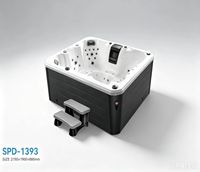 Spa extérieur moderne avec bain à remous et 48 jets - Baignoire de massage