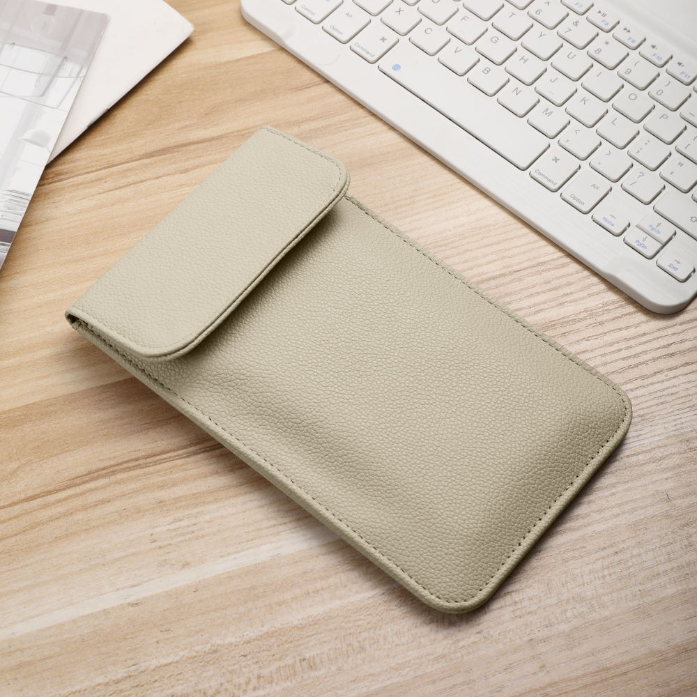 paquet de protection du signal de téléphone portable beige