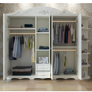 Home <strong>Portable</strong> <strong>Wardrobe</strong> Clothes 5 Door MDF Bedroom Armoire <strong>Wardrobe</strong> Customized White Mdf <strong>Wardrobe</strong> with Drawers and Mirror - Product Image 6