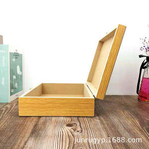 Caja de Almacenamiento de Madera Maciza Rectangular con Cerradura, Caja de Embalaje para Regalos y Manualidades, Grosor de 0.8 mm, Origen Cao County - Product Image 2