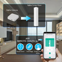 Moteur de rideau électrique automatique SZMYQ Tuya Zigbee pour maison intelligente, compatible avec rail extensible Galis, alimenté par batterie