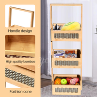 Panier à vêtements de salle de bain décoration de la maison prix le plus bas jonc de mer tissé à la main étagères en papier toilette paniers de rangement en bambou naturel