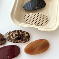 Nouvelle pince à cheveux ovale en acétate de style coréen, haut de gamme et élégante, grandes barrettes personnalisables pour femmes
