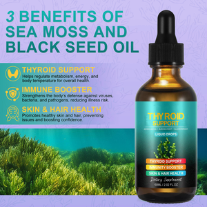 Nouvelles gouttes liquides minérales pour la thyroïde végétaliennes avec Ashwagandha pour le soutien immunitaire et la santé antioxydante, complément alimentaire pour adultes - Product Image 4