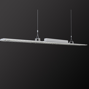 ไฟ LED Slim bay แบบเส้นบางพิเศษ 4000k 5000K 6000k แสงกลางวัน UGR<19 ป้องกันแสงสะท้อน รับประกัน 5 ปี - Product Image 4