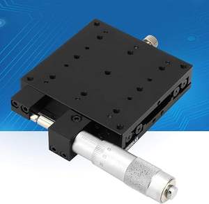 X Lineaire Trap, <span class=keywords><strong>Micrometer</strong></span> Handmatige Precisie Lineaire Translatie Trap Verplaatsing Trimlager Glijtafel X As 80X80Mm - Product Image 5
