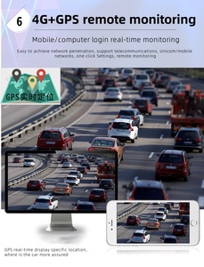 4CH mdvr màn hình cảm ứng Hạm Đội Hệ thống theo dõi với 4 gam Wifi GPS Màn hình xe Hạm Đội hoạt động hiệu quả - Product Image 5