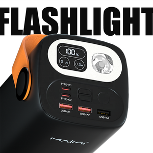 แบตสำรองฉุกเฉิน <span class=keywords><strong>Maimi</strong></span> Oem logo 22.5w ไฟ LED 50000mah ชาร์จเร็<span class=keywords><strong>ว</strong></span> ความจุสูง สำหรับโทรศัพท์มือถือ ไฟฉายพกพาสำหรับกิจกรรมกลางแจ้ง - Product Image 3