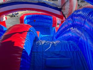 ปราสาทเป่าลม PVC สำหรับสวนสนุกและสนามเด็กเล่นกลางแจ้ง-ใช้ในเชิงพาณิชย์ รับน้ำหนักได้ 500 กก. ติดตั้งง่าย - Product Image 4