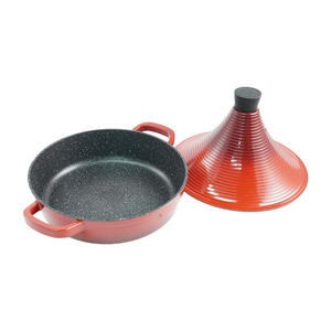 New 28cm Large Metal Tagines Dish Cooking Pot Casseroles Nonstick Induction Die Cast Aluminum <strong>Tagine</strong> <strong>Moroccan</strong> Pot - Product Image 2