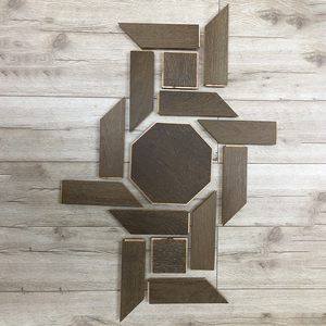 พื้นไม้แข็งคุณภาพสูงสำหรับบ้านพื้นไม้ปาร์เก้แผ่นไม้แบบแยกส่วนพื้นไม้โอ๊คงานวิศวกรรม - Product Image 3