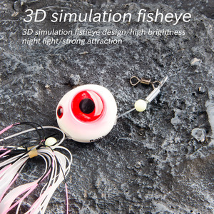 Señuelo Luminoso 3D Simulado para Pesca en Aguas Profundas, Cebo para Lubina con Diseño de Ojos, Opciones Multicolor - Product Image 3