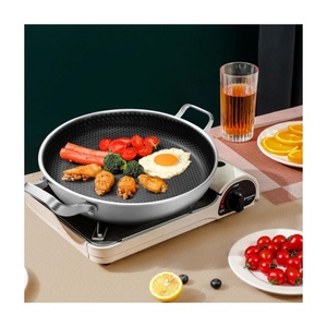 Prix d'usine – Ensemble de 10 ustensiles de cuisine écologiques pour la maison, poignées dorées, en acier inoxydable 304, couvercles en verre, casseroles pliables - Product Image 3