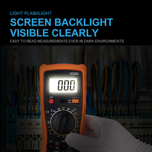 Vc830l ดิจิตอลมัลติมิเตอร์600V ความแม่นยำแบบพกพาสำหรับการทดสอบทางไฟฟ้าแบบ10A - Product Image 4
