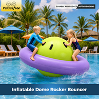 Pursuefree Dôme Gonflable Rocker Bouncer, Utilisation Double Eau & Terre, Matériau Épaissi, Jouet Gonflable pour Enfants, Balle Rebondissante, Jouet Aquatique