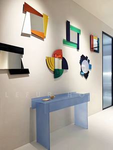 <span class=keywords><strong>Miroir</strong></span> mural décoratif moderne SWT, <span class=keywords><strong>grand</strong></span> <span class=keywords><strong>miroir</strong></span> contemporain <span class=keywords><strong>vintage</strong></span> de couleur or rose teinté - Product Image 4
