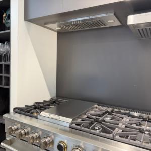 Hotte de cuisine 28 pouces 1000m³/h, filtre à déflecteur, moteur ultra silencieux, 3 vitesses, éclairage LED en acier inoxydable - Product Image 5