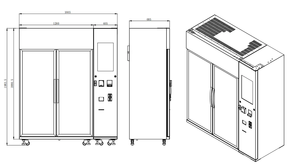 Distributeur automatique d'oeufs frais, casier réfrigéré, avec écran tactile de 22 pouces et <span class=keywords><strong>lecteur</strong></span> de cartes - Product Image 2
